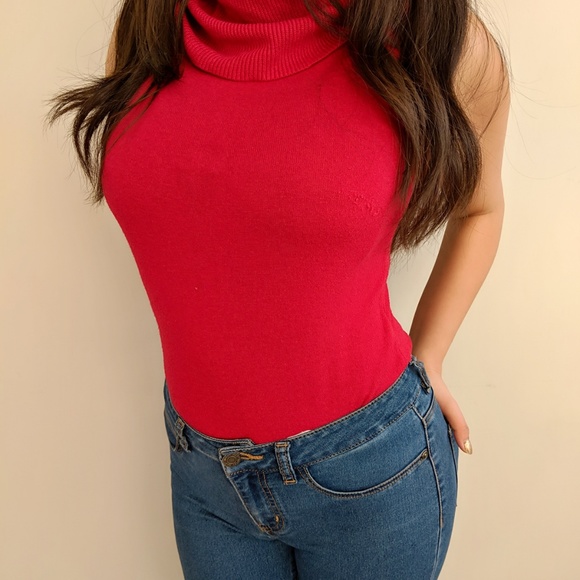 Vintage Knit Sleeveless Turtleneck - Picture 3 of 3